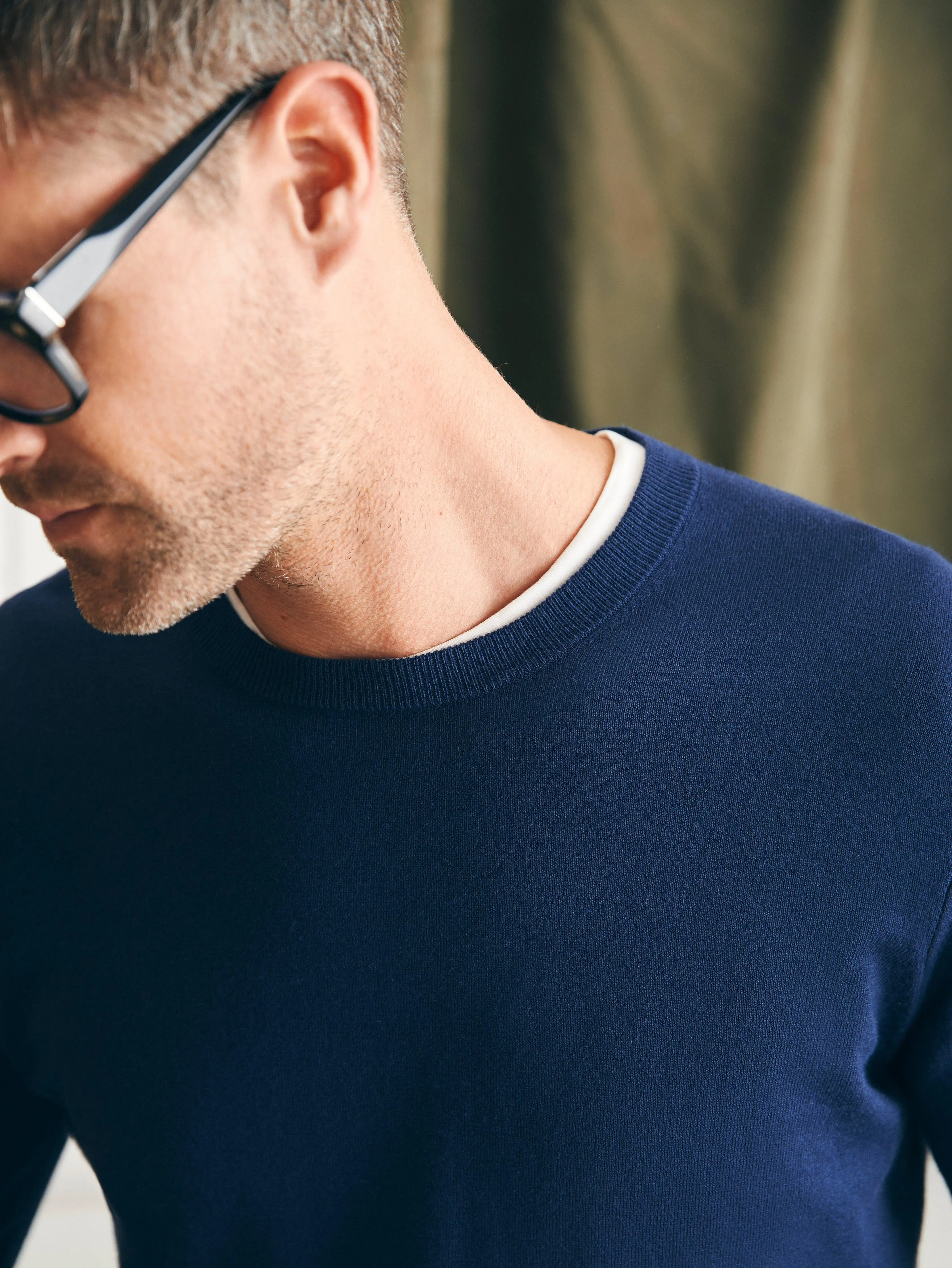 Movement Crewneck Sweater - Marine Navy Heather