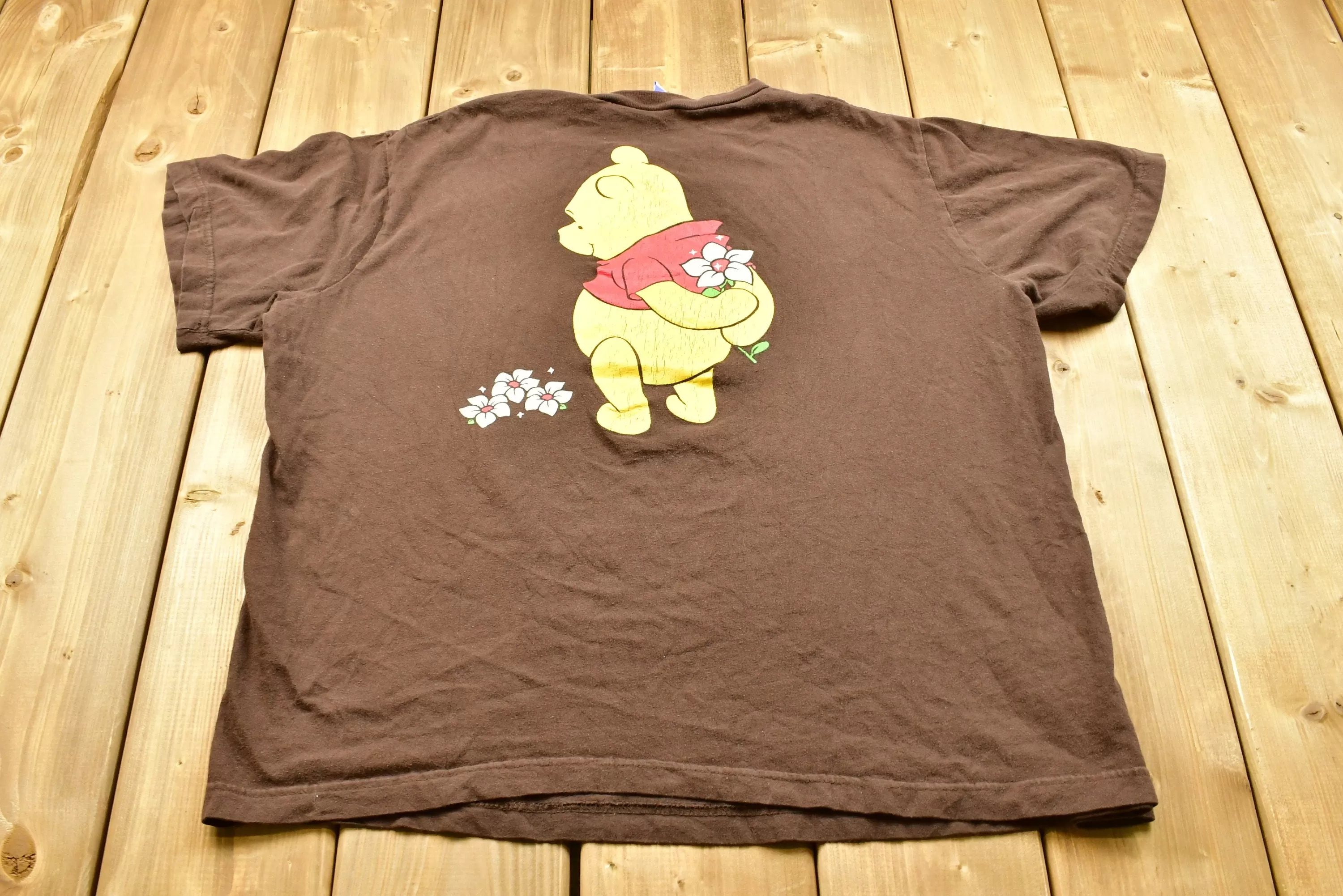 Naturally Distressed Vintage 1990s Winnie The Pooh Cartoon T-Shirt / Disney / Graphic / American Streetwear