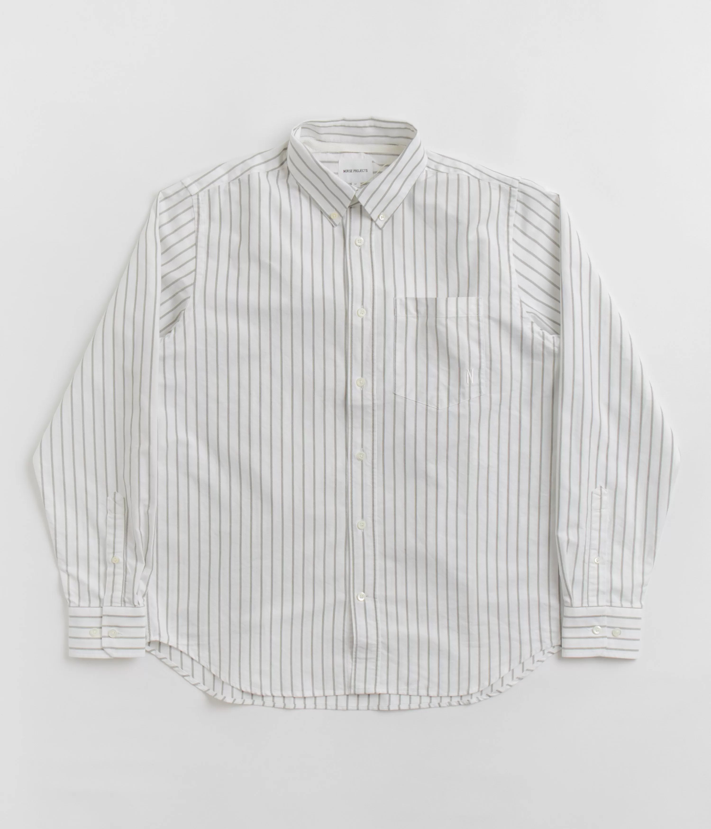 Norse Projects Algot Monogram Shirt - Spruce Green