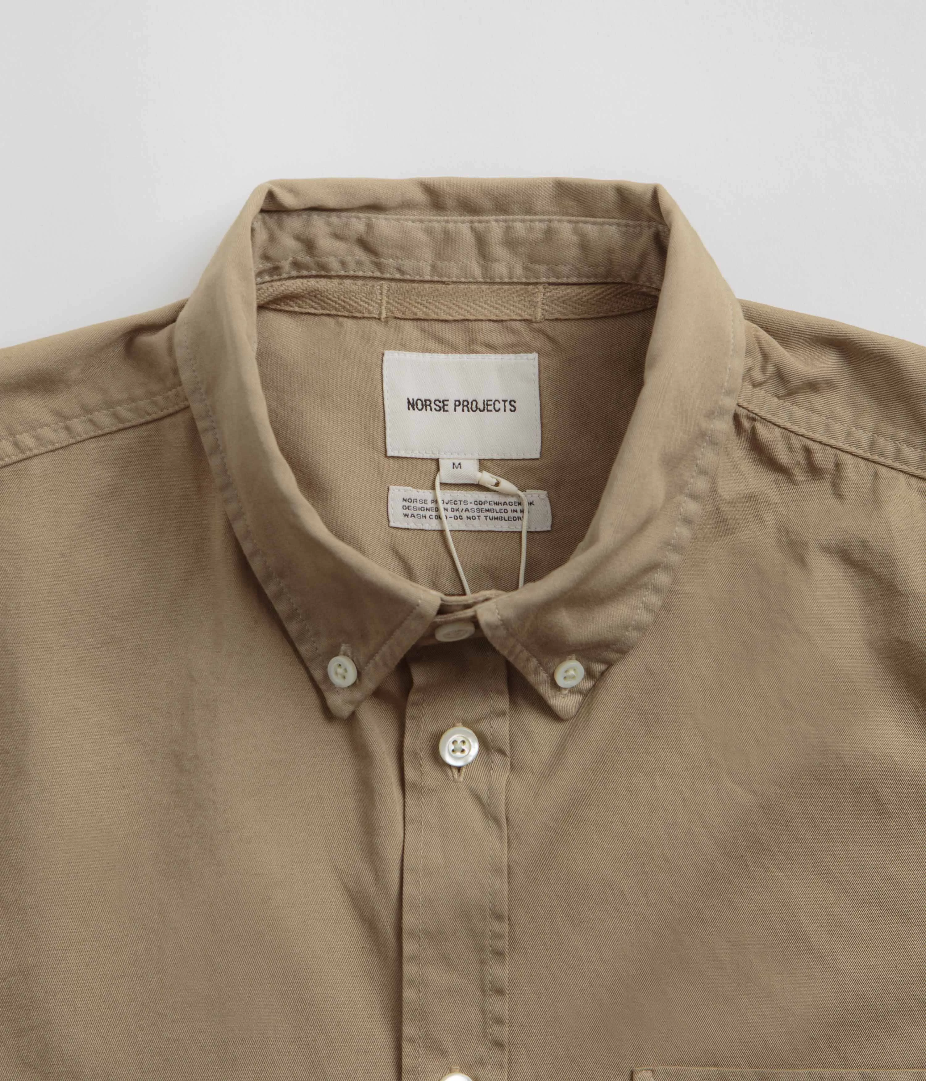 Norse Projects Anton Light Twill Shirt - Utility Khaki