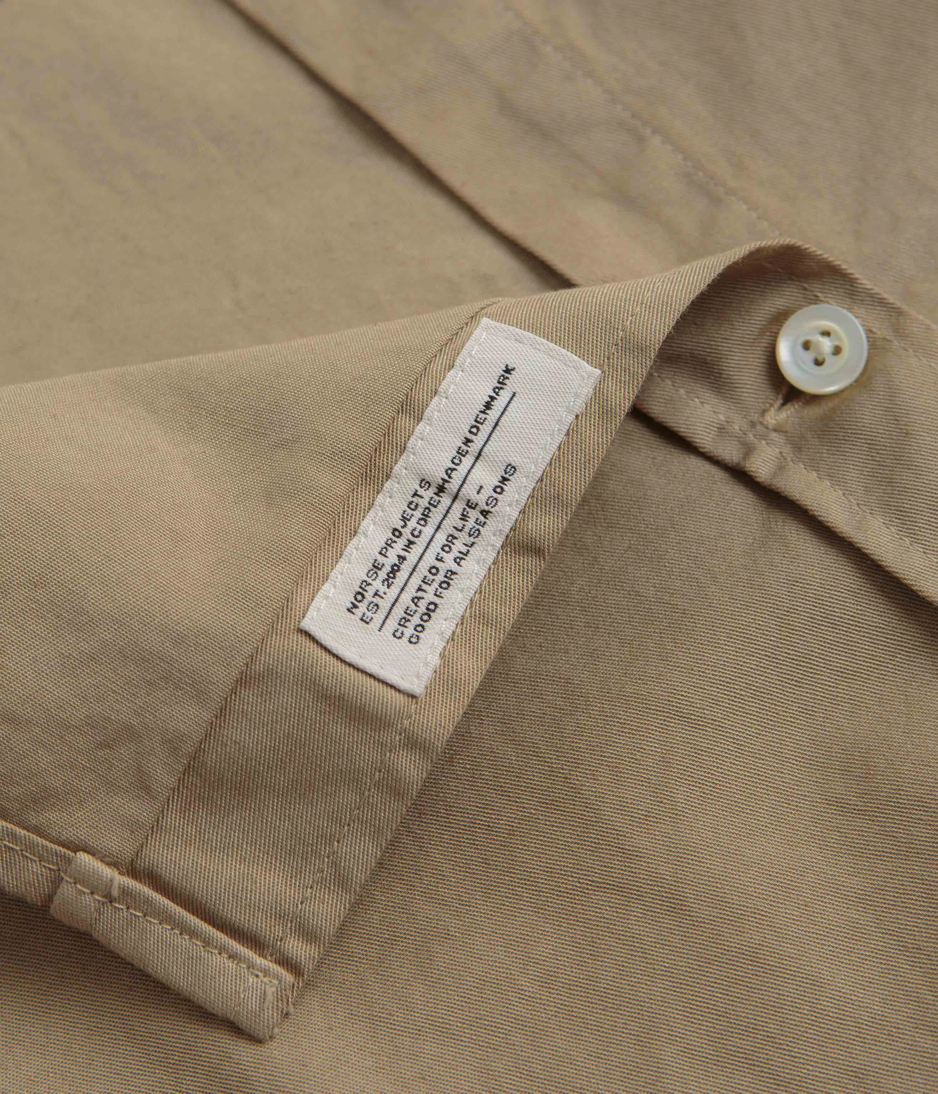 Norse Projects Anton Light Twill Shirt - Utility Khaki