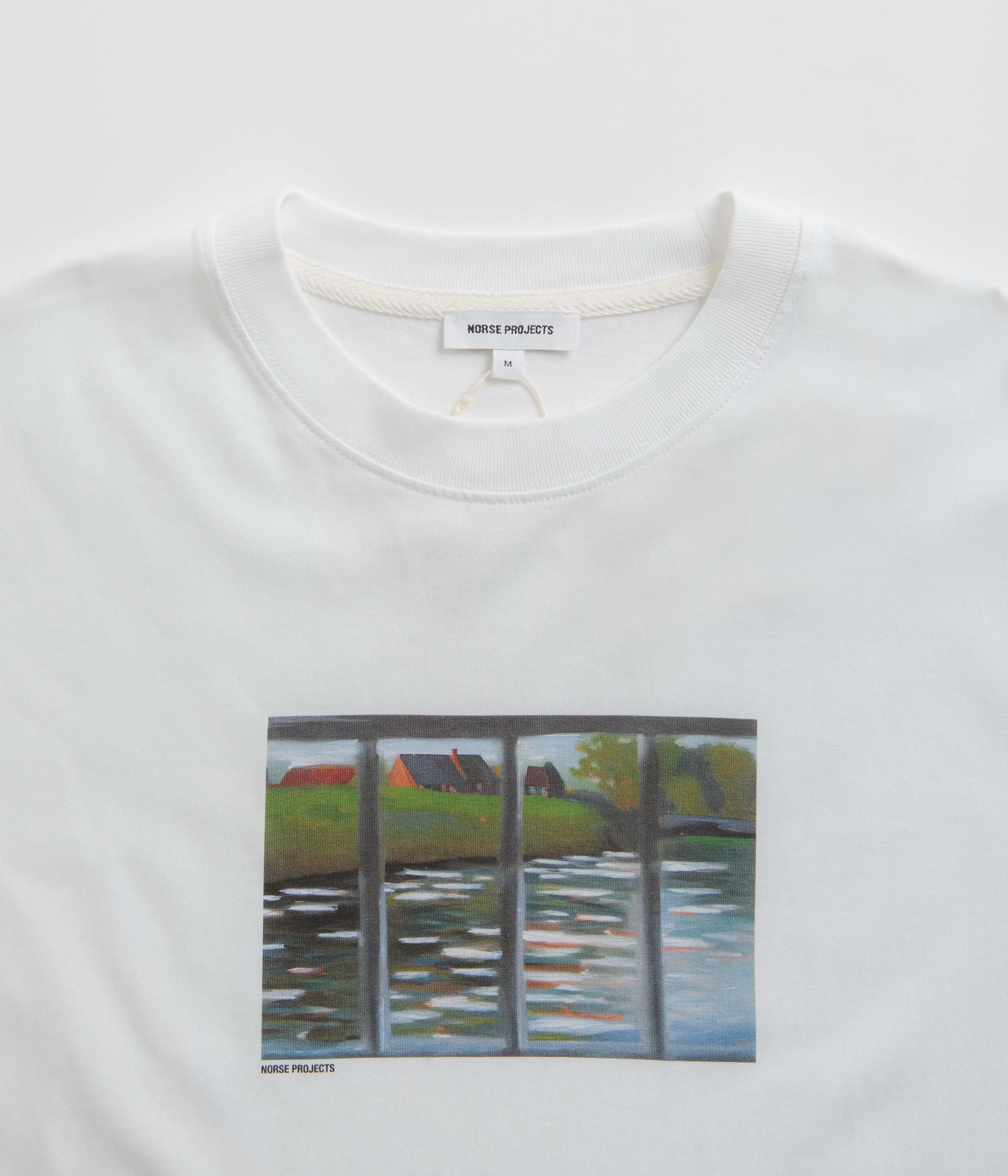 Norse Projects Johannes Organic Canal Print T-Shirt - White