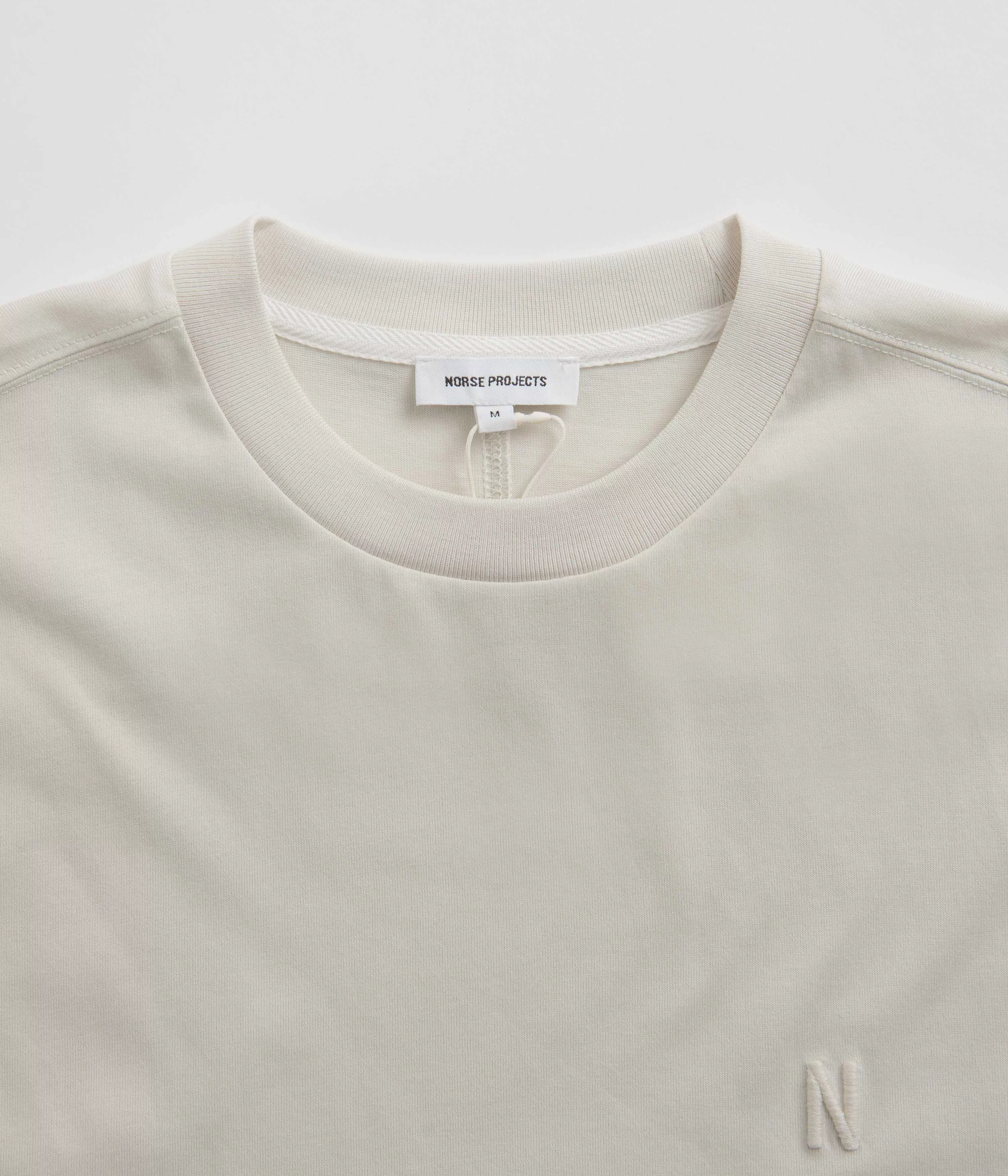 Norse Projects Johannes Organic N Logo T-Shirt - Lucid White