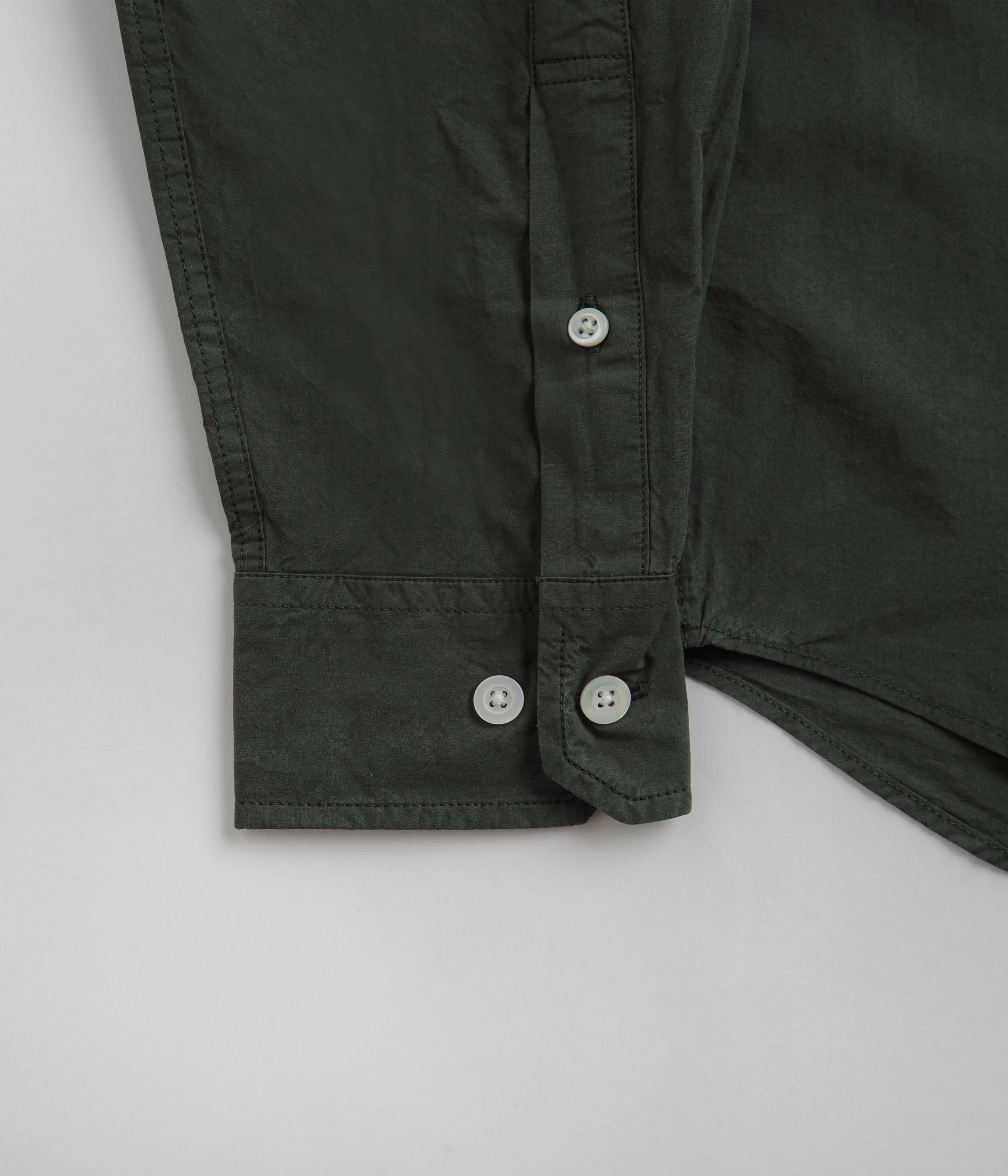 Norse Projects Osvald Cotton Tencel Shirt - Spruce Green