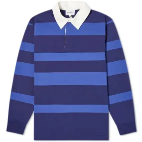 Norse Projects Ruben Striped Rugby TopUltra Marine