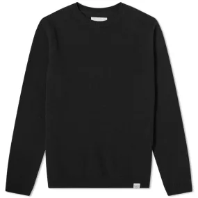 Norse Projects Sigfred Lambswool Crew KnitBlack