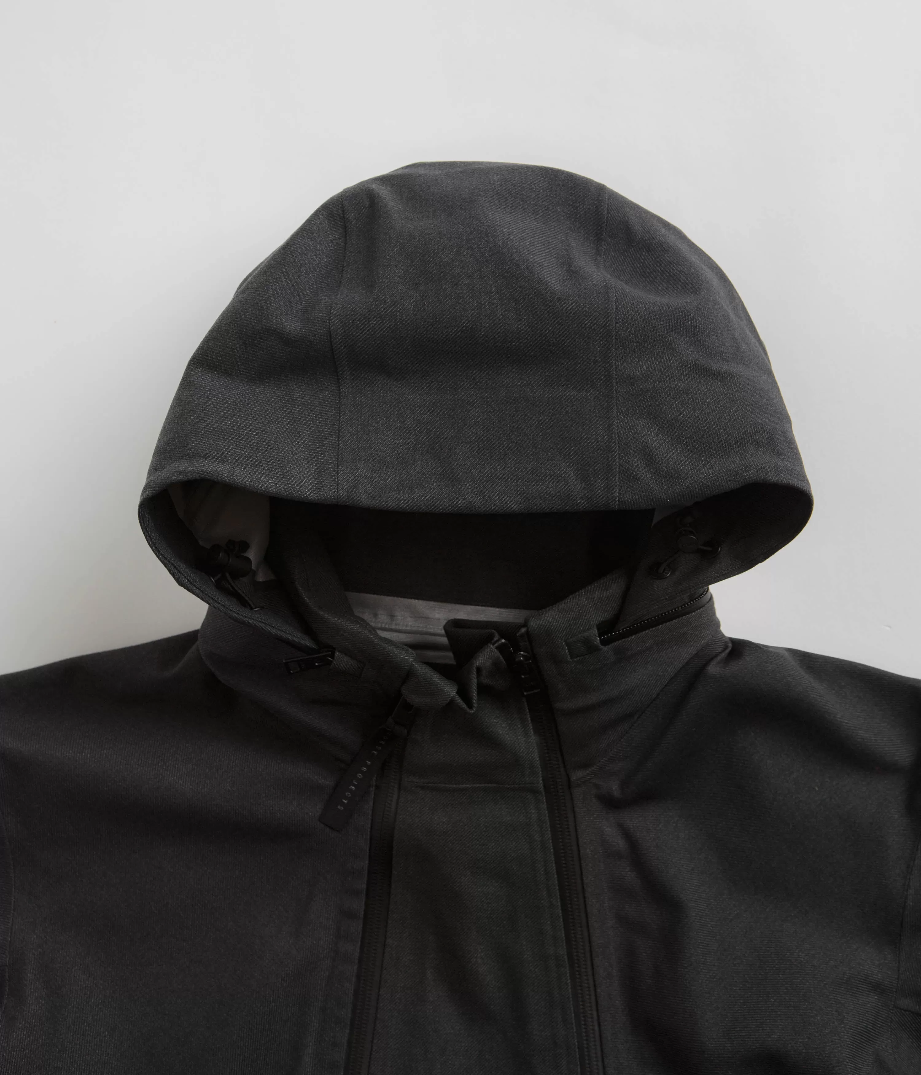 Norse Projects Textured Twill Gore-Tex 3L Stand Collar Jacket - Charcoal Grey