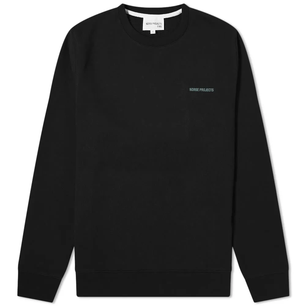 Norse Projects Vagn NP Logo Crew Sweat - END. ExclusiveBlack