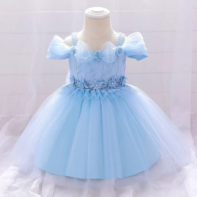 Petals Tulle Baptism Dresses