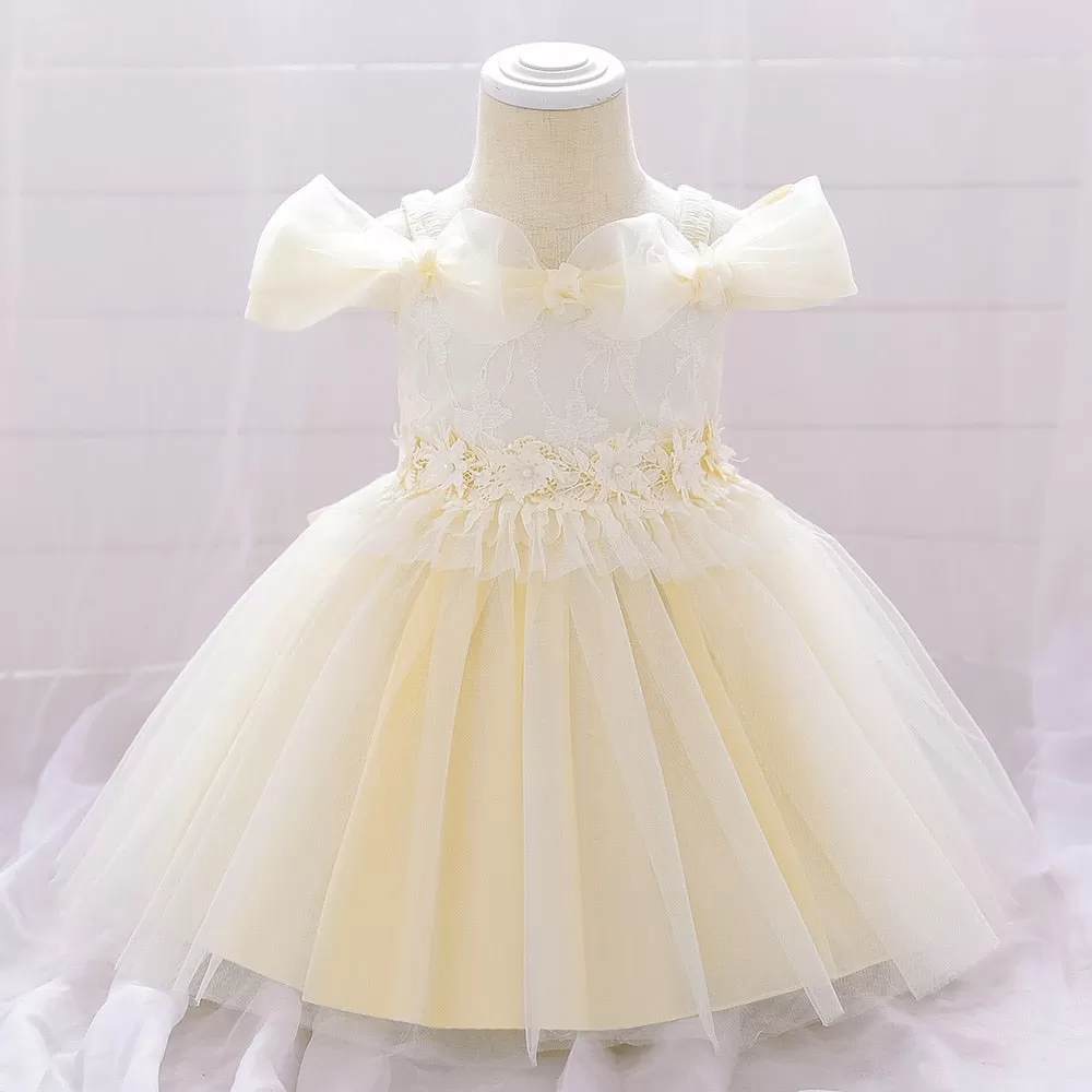 Petals Tulle Baptism Dresses