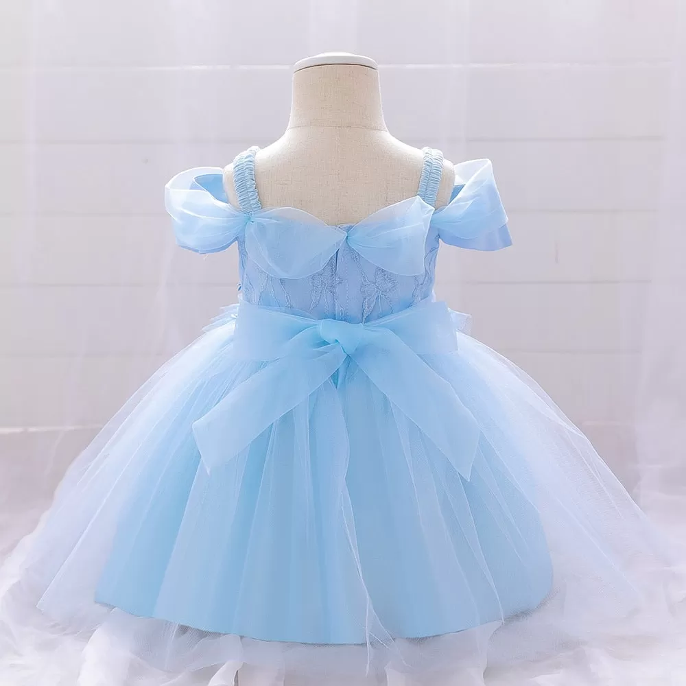 Petals Tulle Baptism Dresses