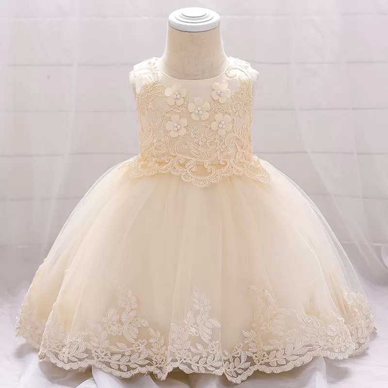 Pink Lace Baptism Dresses