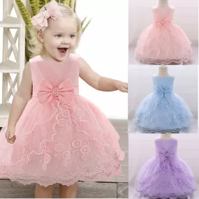 Pink Lace Baptism Dresses