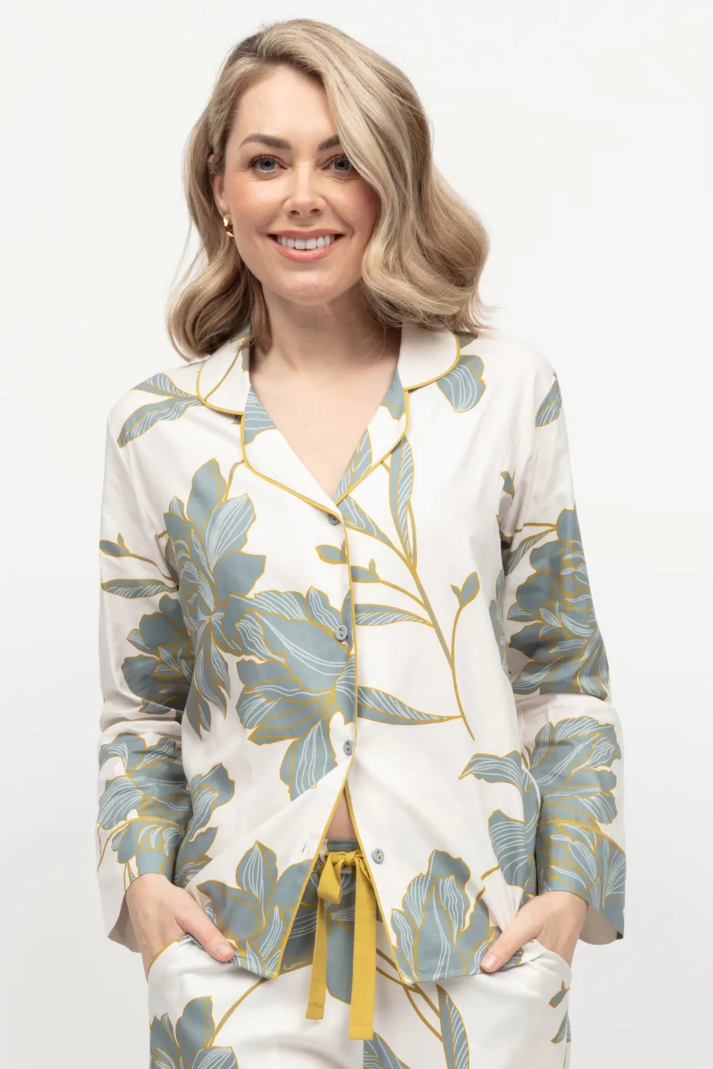 Piper Floral Print Long Sleeve Pyjama Top