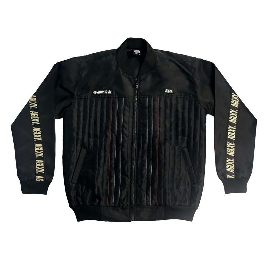 R&E Unit Bomber Jacket 018 - Black