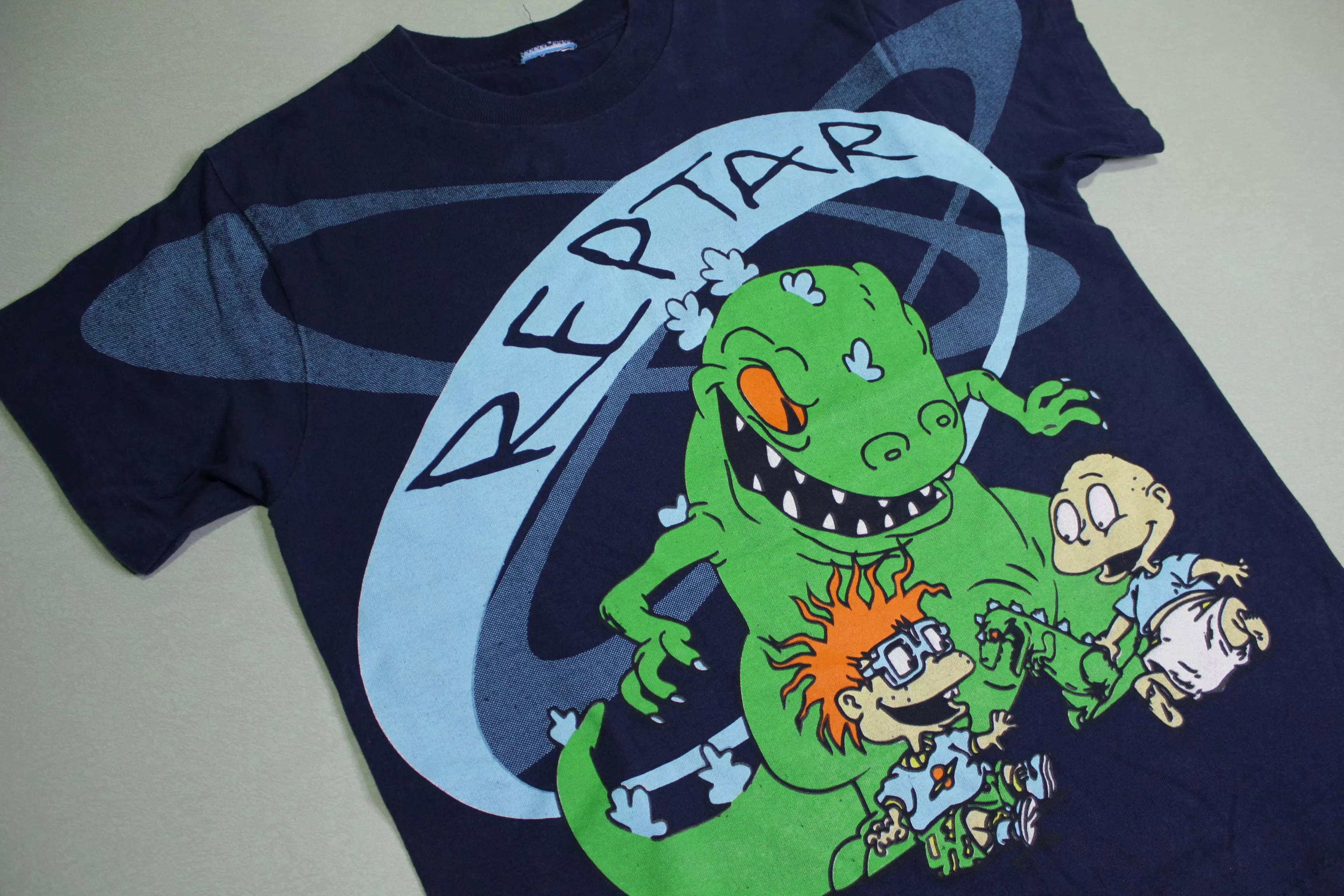 Rugrats Reptar Vintage 90's Nickelodeon Single Stitch Cartoon Promo T-Shirt