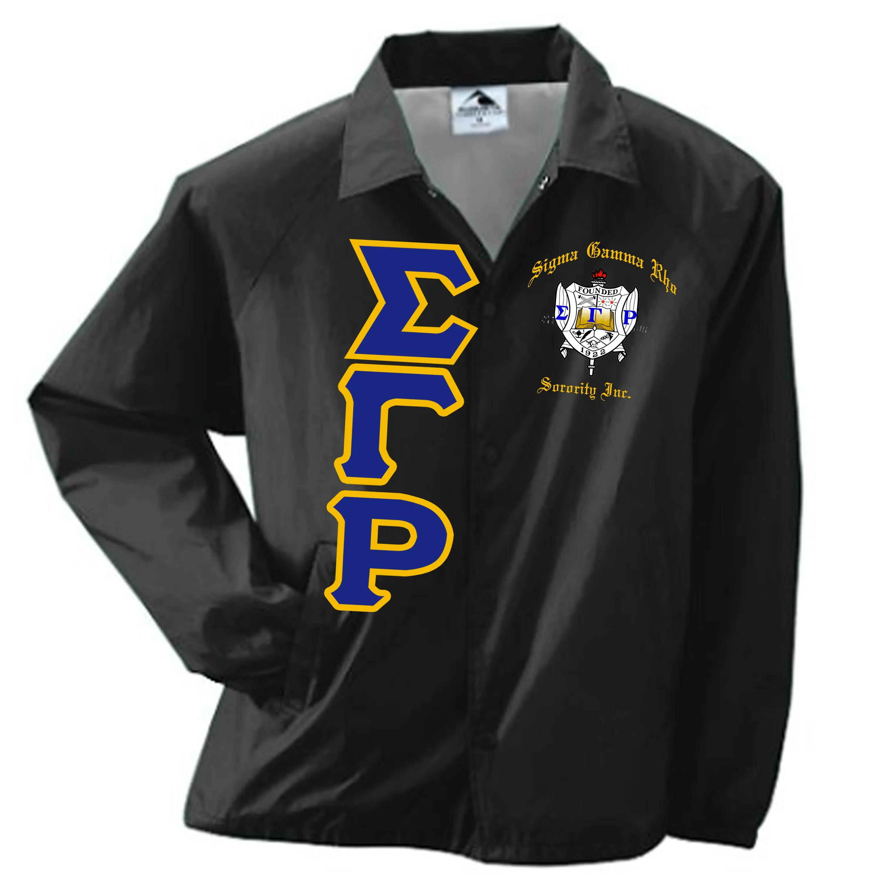 Sigma Gamma Rho Crossing Jacket Crest&Letters