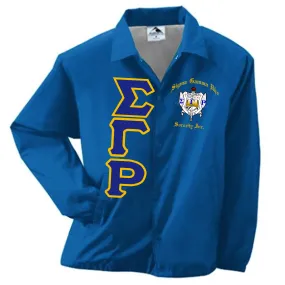 Sigma Gamma Rho Crossing Jacket Crest&Letters