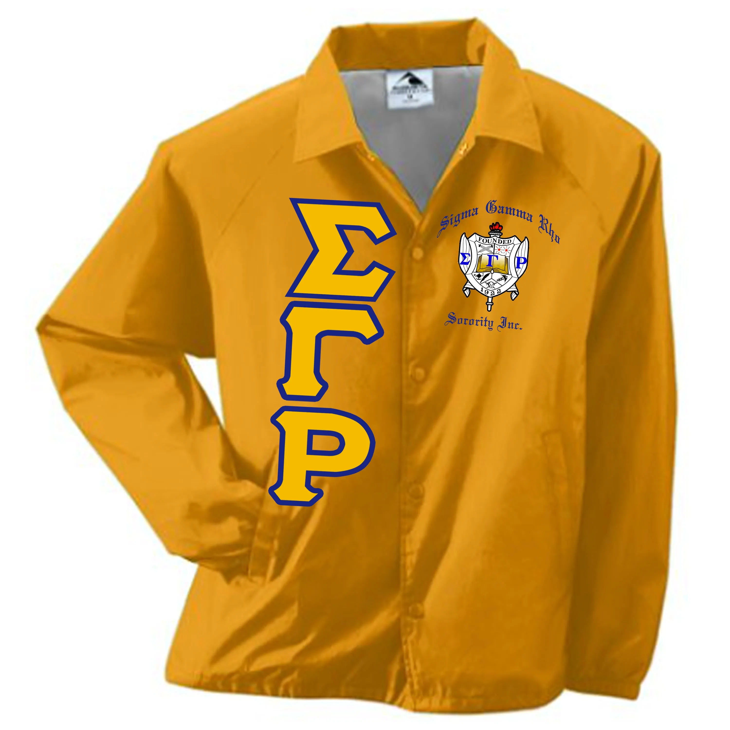 Sigma Gamma Rho Crossing Jacket Crest&Letters