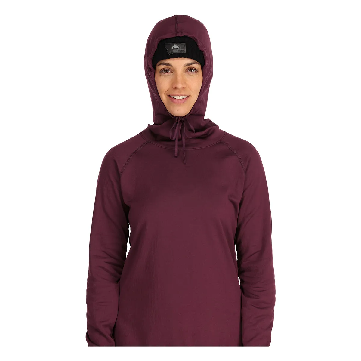 Simms Womens Heavyweight Baselayer Hoody Mulberry