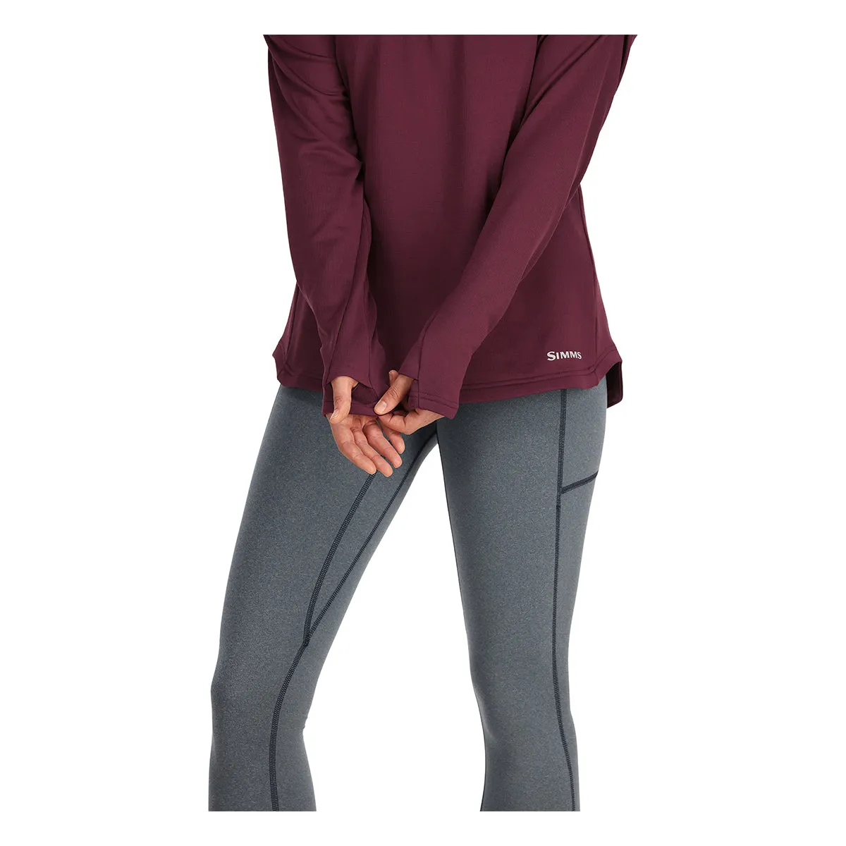 Simms Womens Heavyweight Baselayer Hoody Mulberry