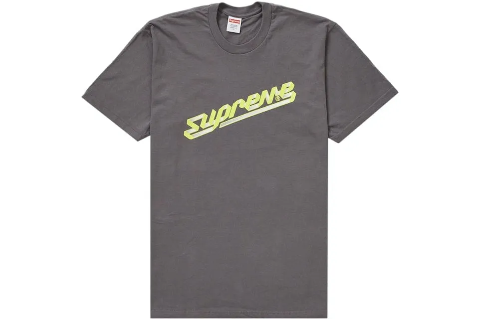 Supreme Banner Tee FW23 Charcoal