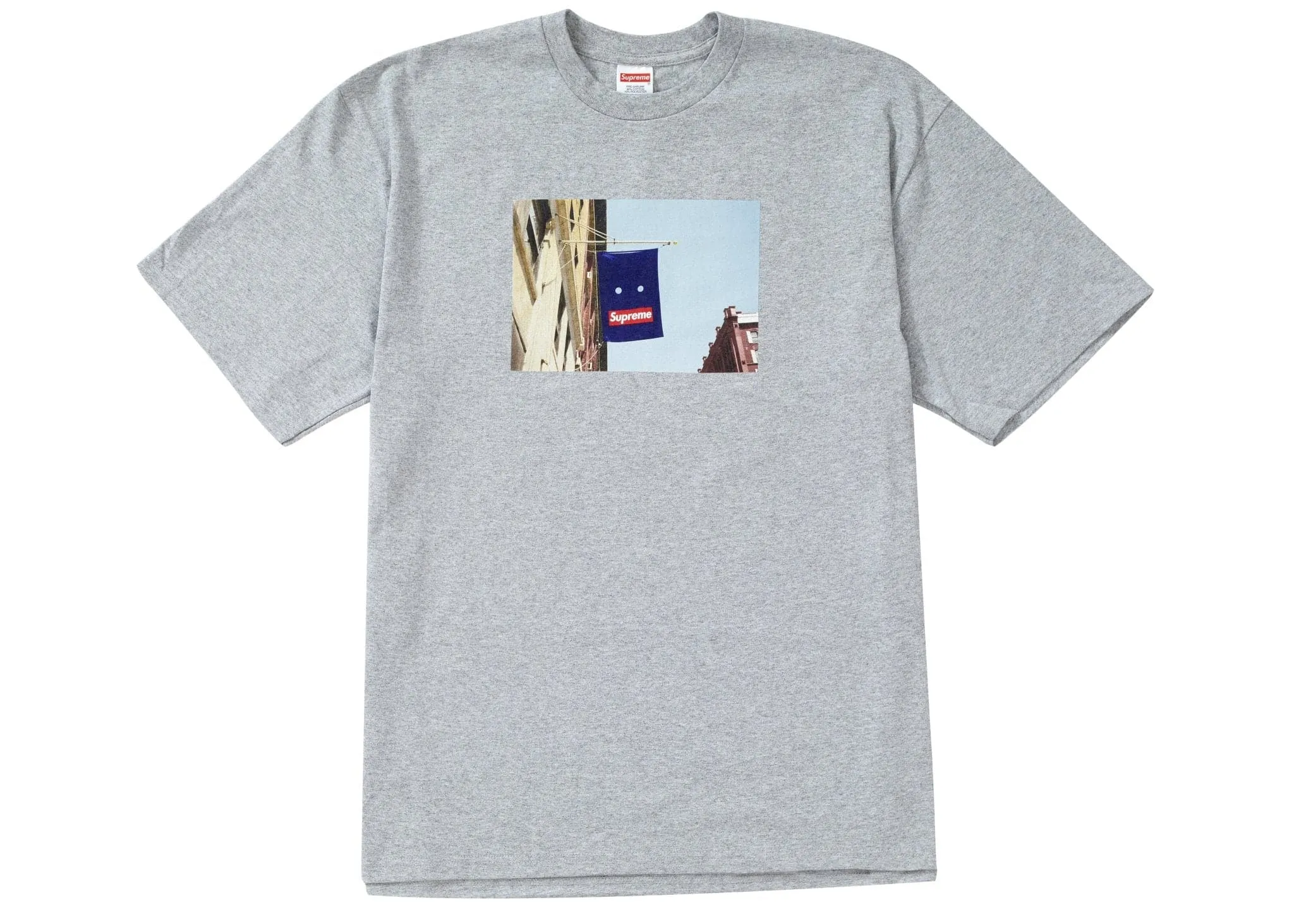 Supreme Banner Tee Heather Grey