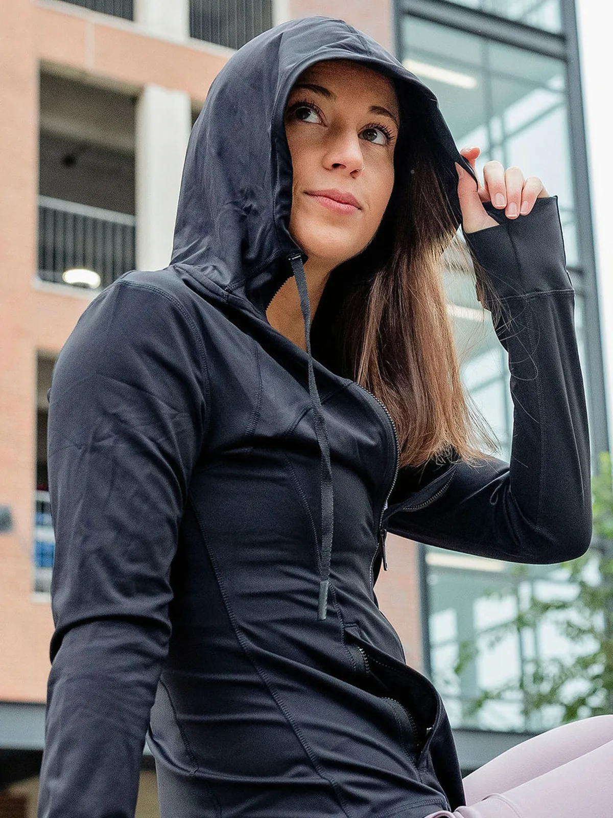 The Abigail Black Hooded Jacket