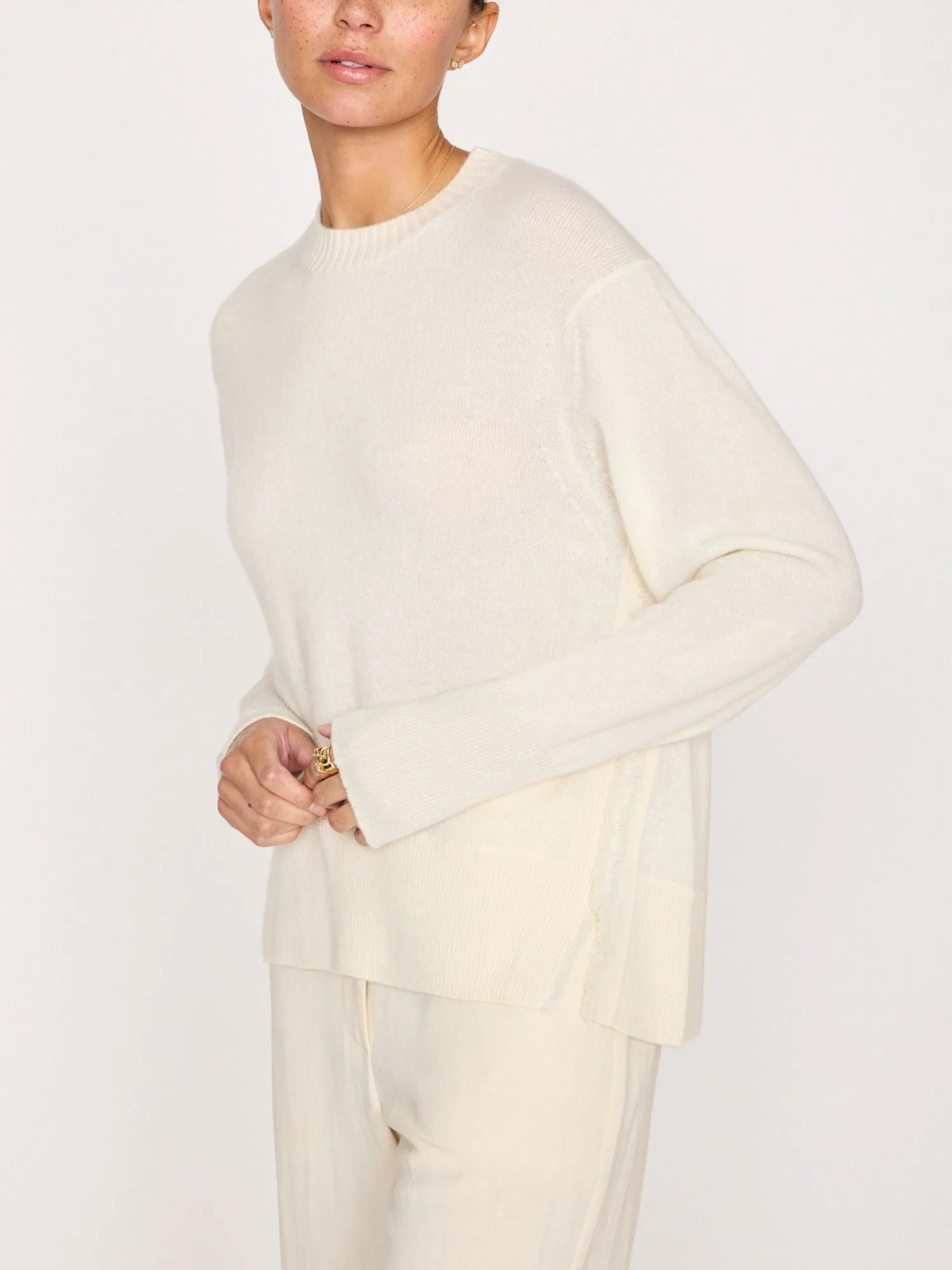 The Fenton Crewneck Fringe Sweater