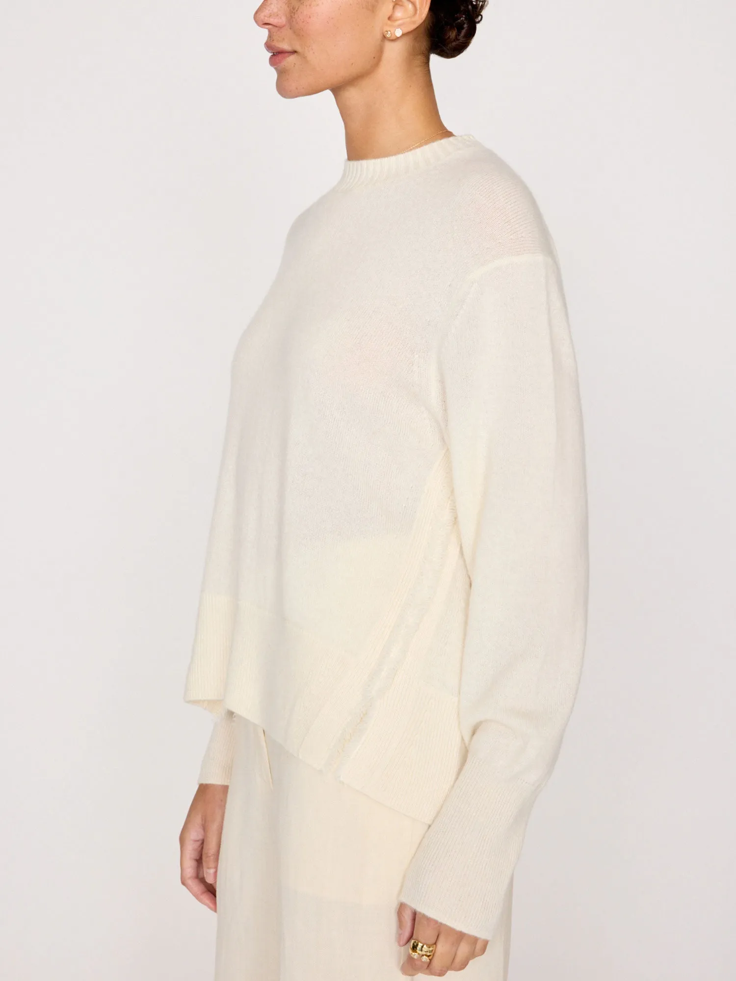 The Fenton Crewneck Fringe Sweater