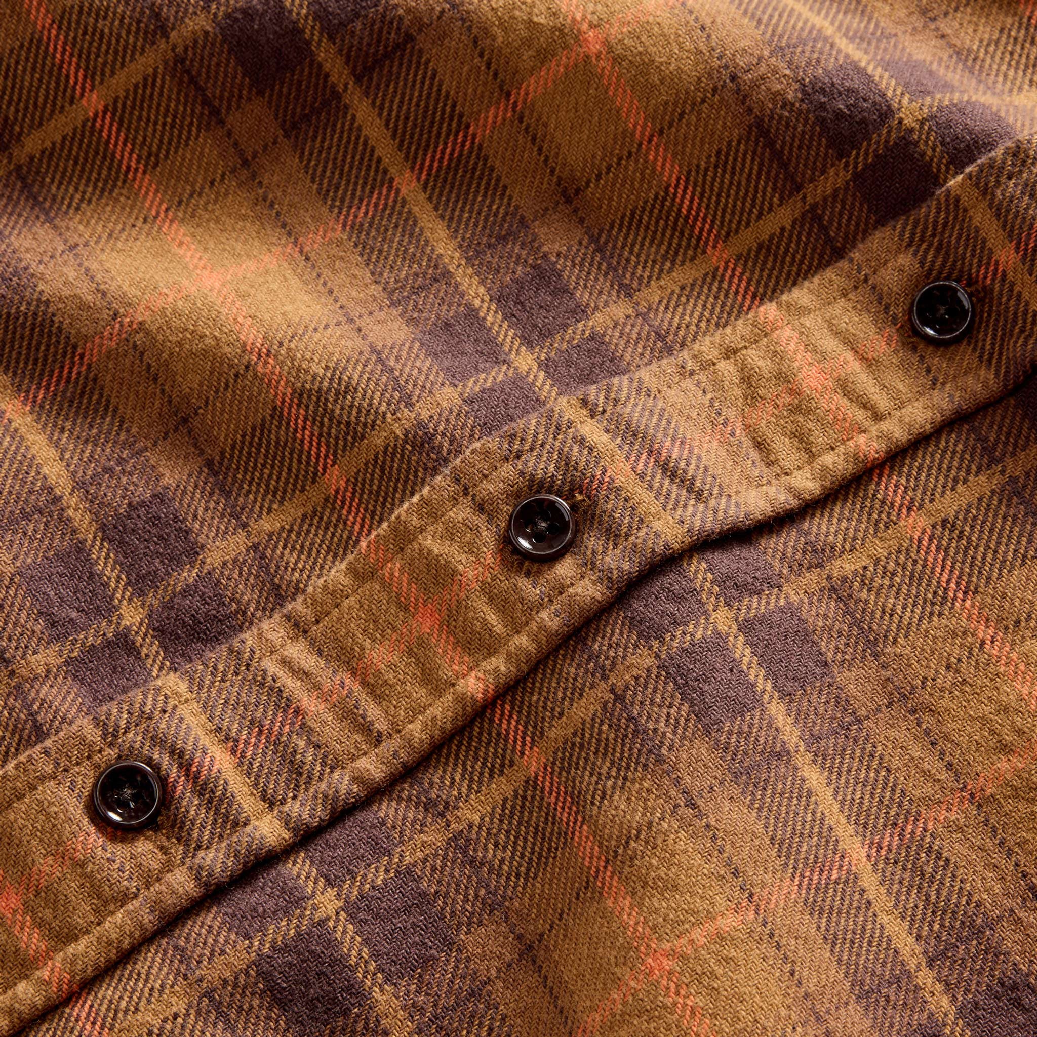 The Ledge Shirt in Tarnished Brass Plaid