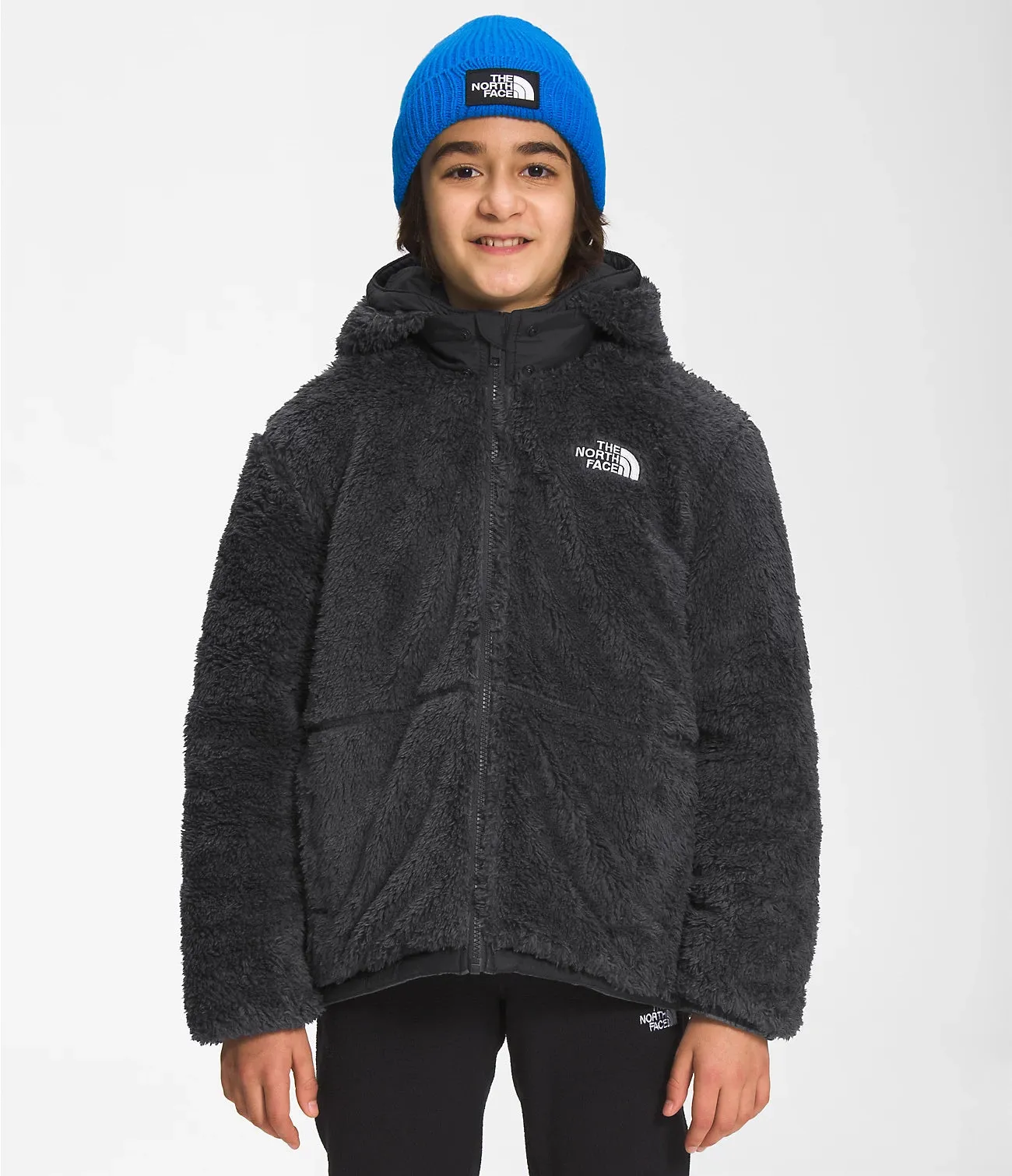 The North Face Boys’ Reversible Mount Chimbo Full-Zip Hooded Jacket