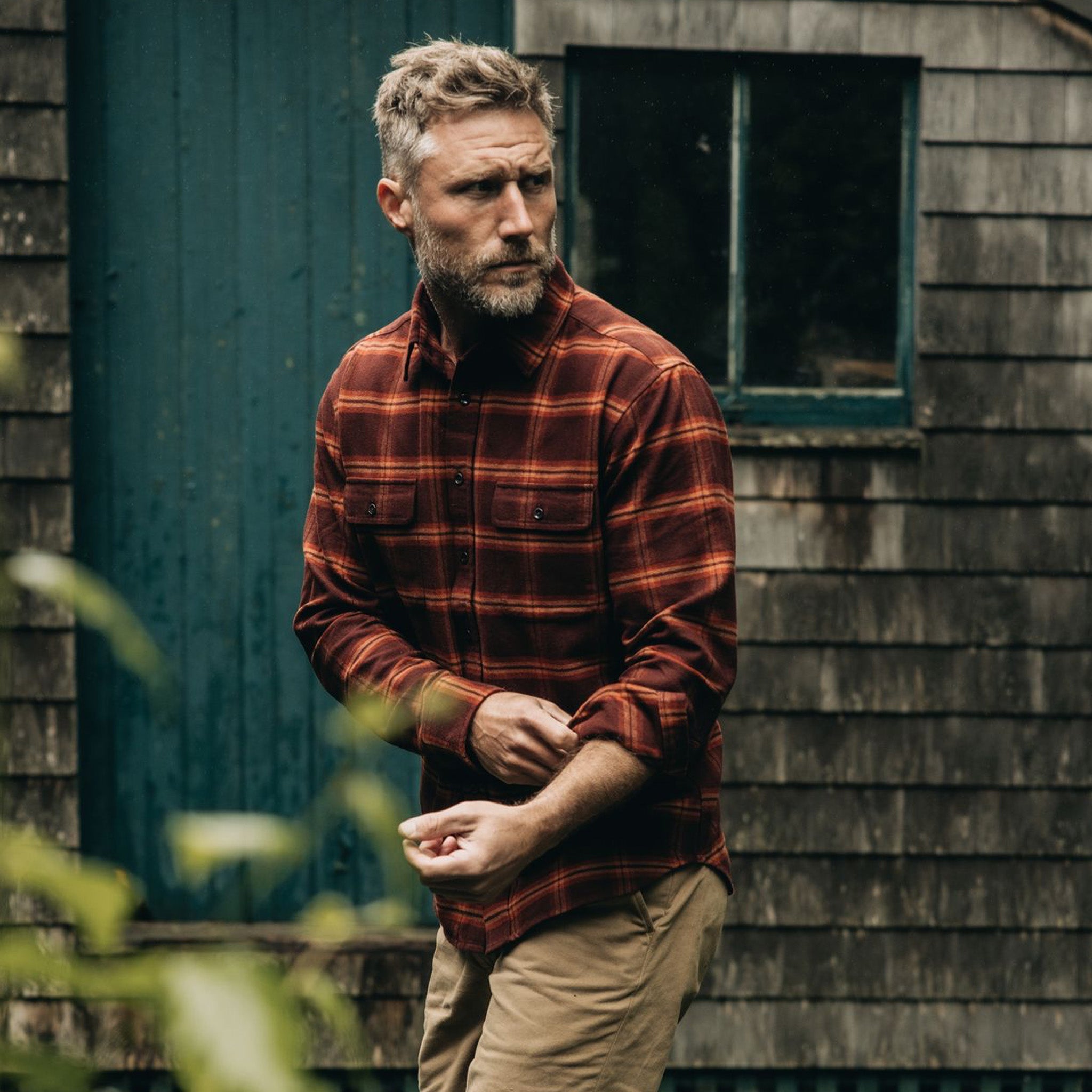 The Yosemite Shirt in Burnt Toffee Plaid