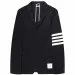 Thom Browne 4-Bar Cotton Blazer Navy