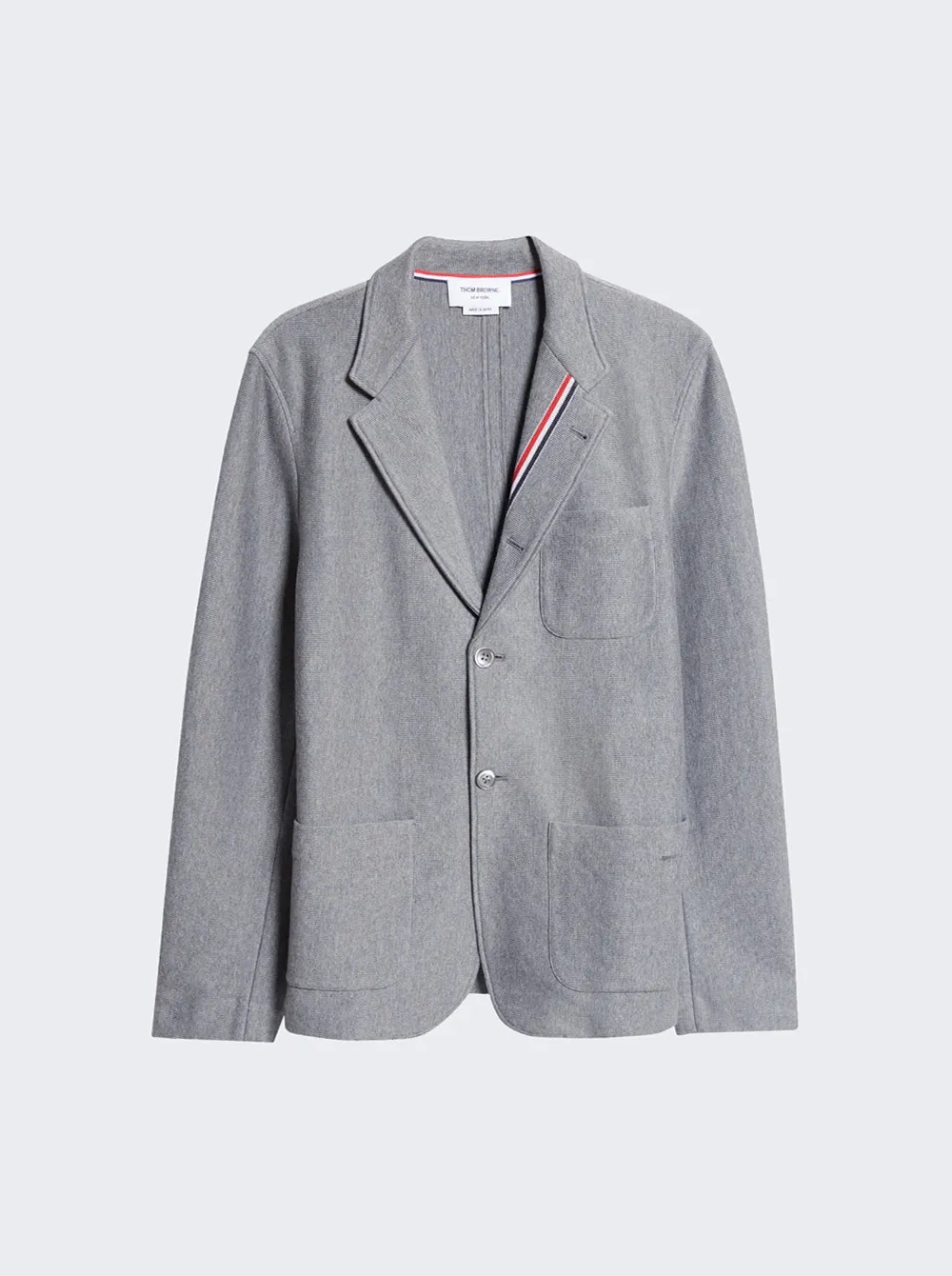 Thom Browne   Double Breasted Sack Overcoat Medium Grey 