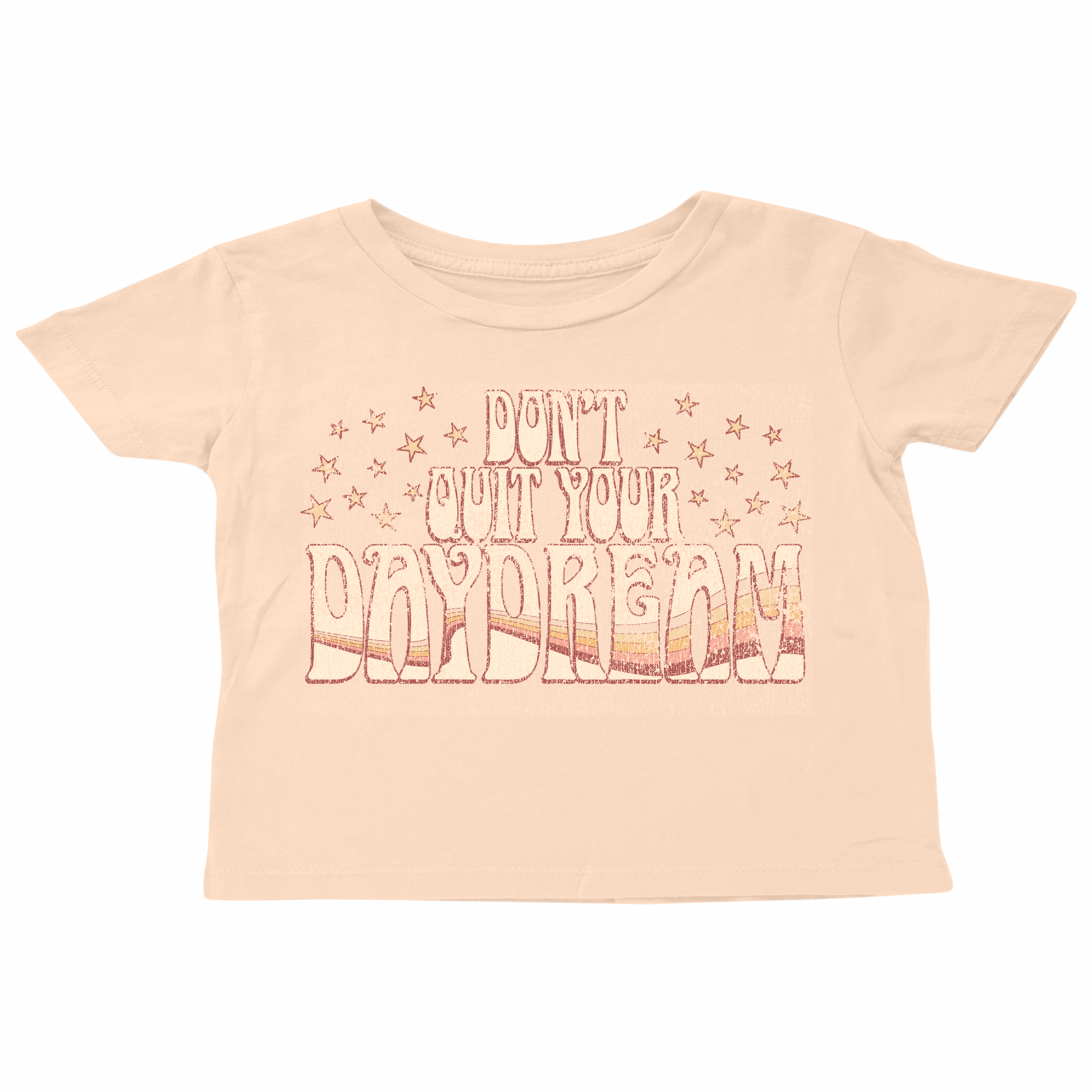 Tiny Whales Girls Daydream Faded Pink Boxy Tee