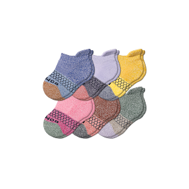 Toddler Tri-Block Ankle Sock 6-Pack