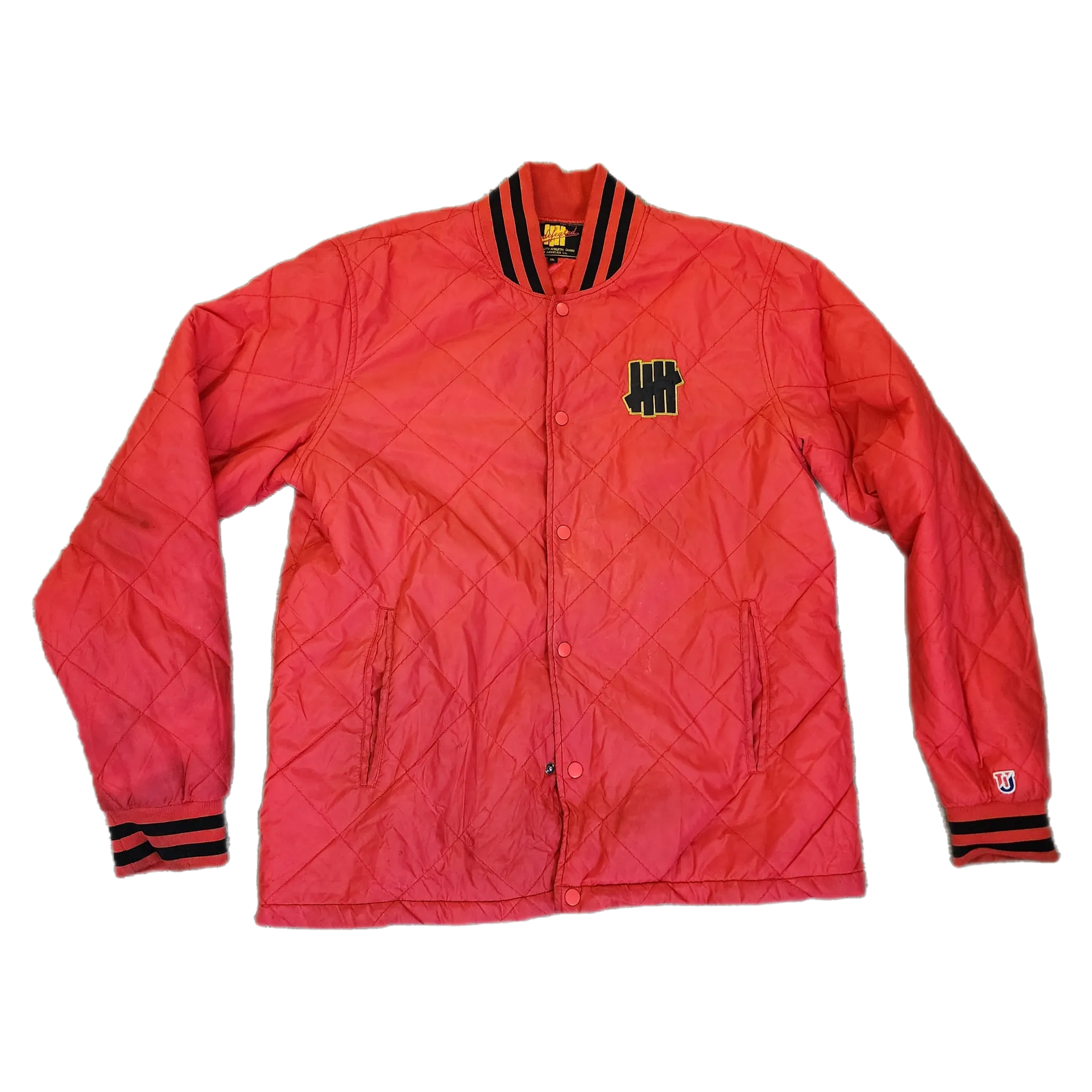 Undefeated Red Satin Jacket - Size X-Large