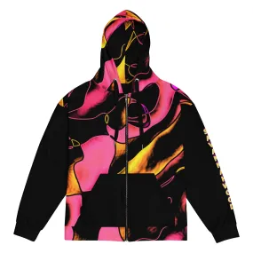 Unisex zip hoodie Pretty Pink