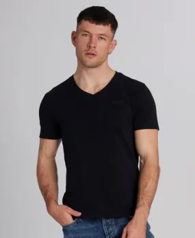 V Neck Essential T Shirt | Black