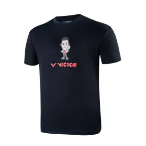 Victor X LZJ Cartoon Sports Shirt T20055C Black UNISEX