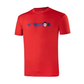 Victor X LZJ Cartoon Sports Shirt T20056D Red UNISEX