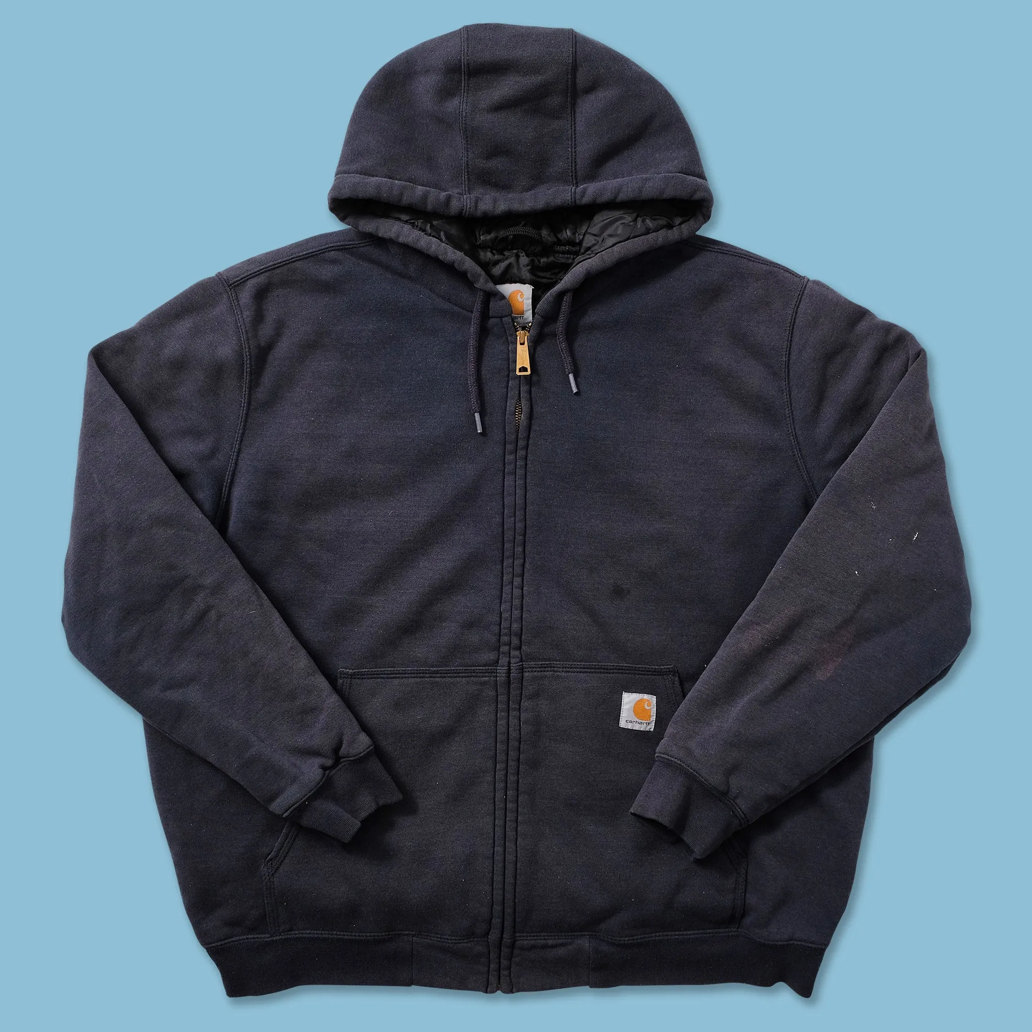 Vintage Carhartt Quilted Zip Hoody XLarge