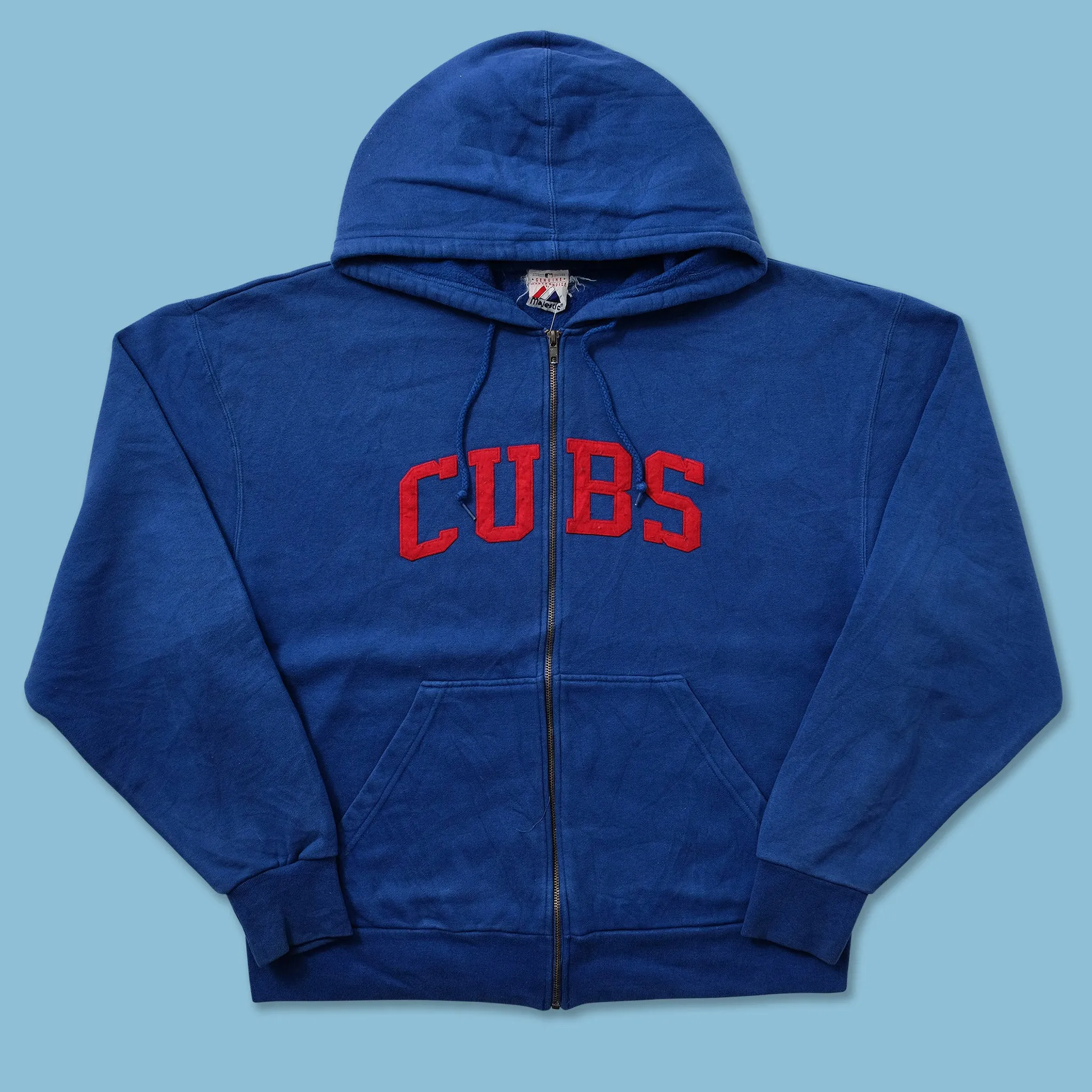 Vintage Chicago Cubs Zip Hoody XLarge