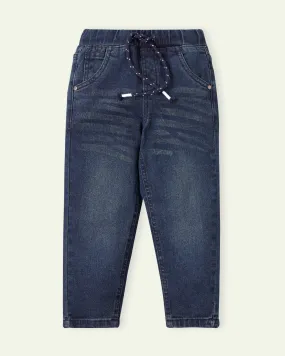 Vintage Wash Pull Up Jeans