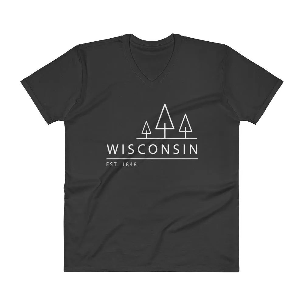 Wisconsin - V-Neck T-Shirt - Established