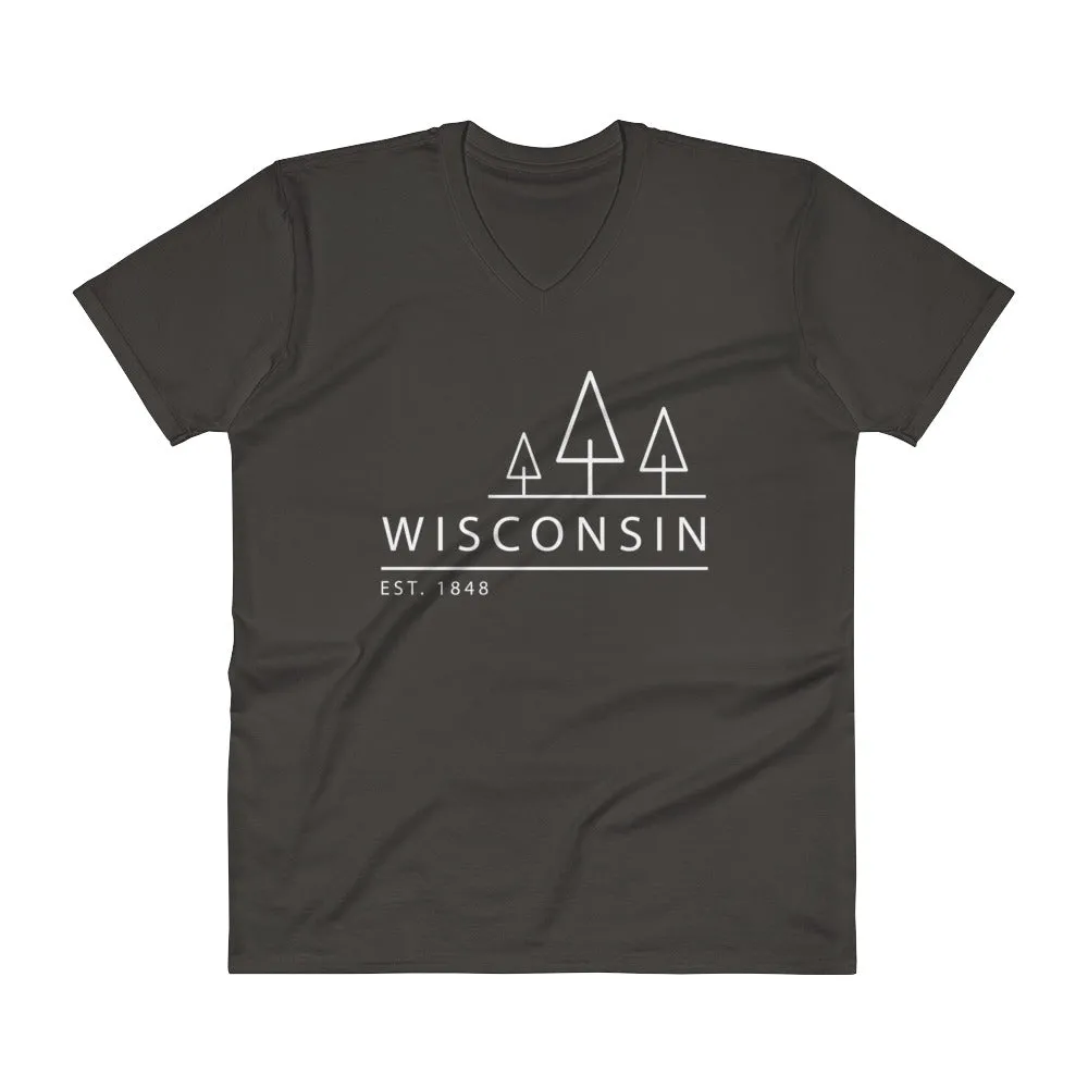 Wisconsin - V-Neck T-Shirt - Established